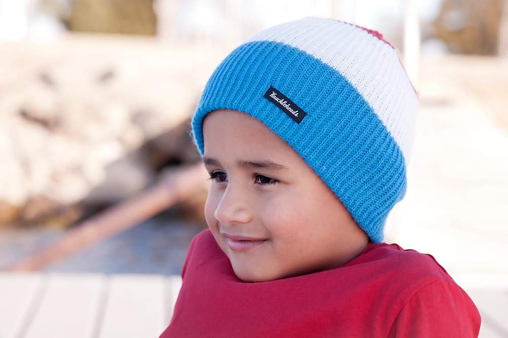 Adorable Baby Boy's Striped Beanie Hat - Soft Knit Winter Newborn Cap for Photoshoots & Outdoor Adventures
