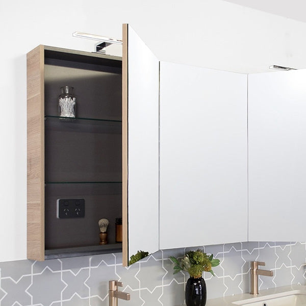 ADP Moonlight LED Bathroom Mirror with Shaving Cabinet - Anti-Fog, Dimmable Touch Sensor for Modern Vanity & Shaving Station