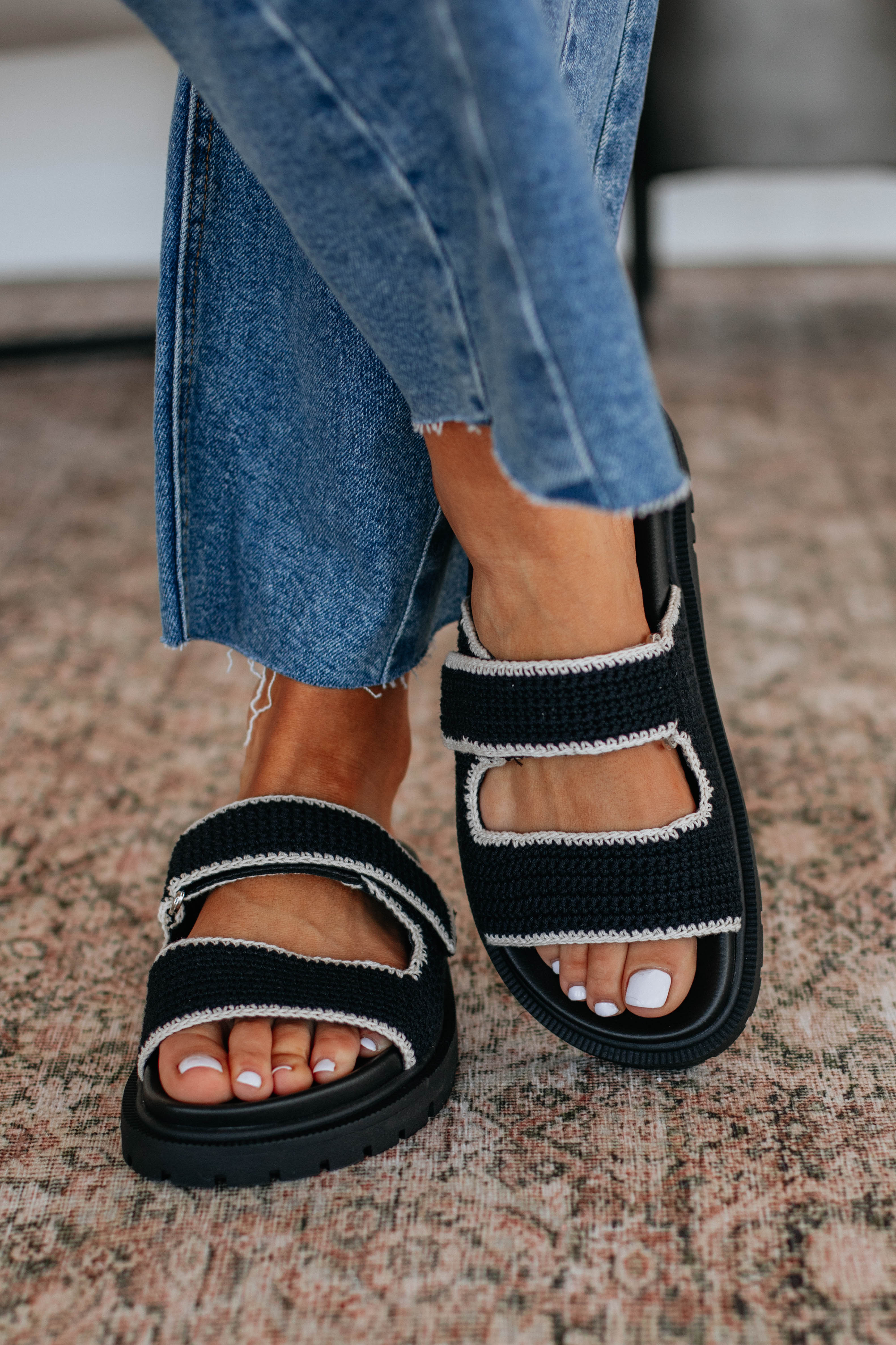 Comfortable Headed Your Way Sandals for Women - Black | Casual Walking & Beach Wear