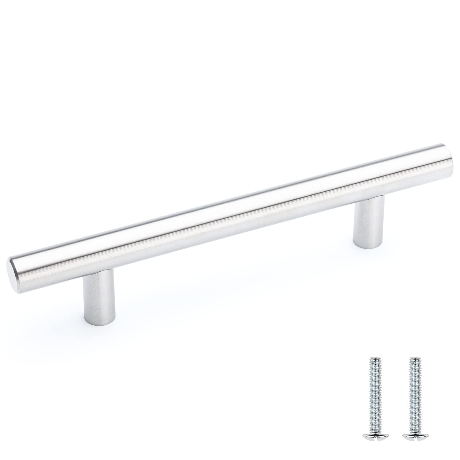 Pandora 6 Inch Stainless Steel Pull Bar Handle for Kitchen Cabinet Drawer - Durable Hardware for Modern Home & Office Furniture (Set of 1) - Perfect for Kitchen Renovation, Bathroom Vanity & Wardrobe Upgrade