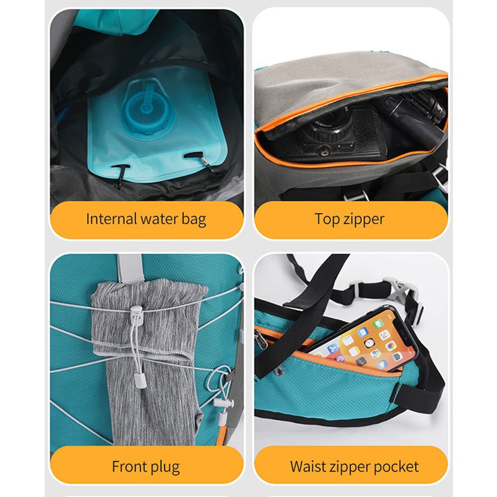 GIFYY Waterproof Toiletry Bag for Men - Lightweight Travel Backpack for Hiking, Trekking & Outdoor Adventures | Perfect for Camping, Gym & Business Trips