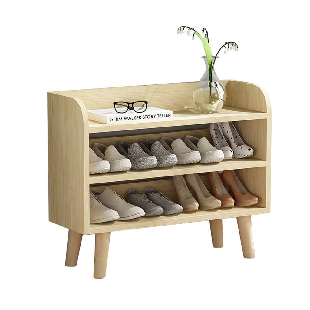 Zhenzhudao7 3-Tier Shoe Rack - Space Saving Shoe Organizer Cabinet for Entryway, Living Room, Bedroom & Hallway - Multi-Functional Compact Shoe Storage Shelf for Home & Office Use