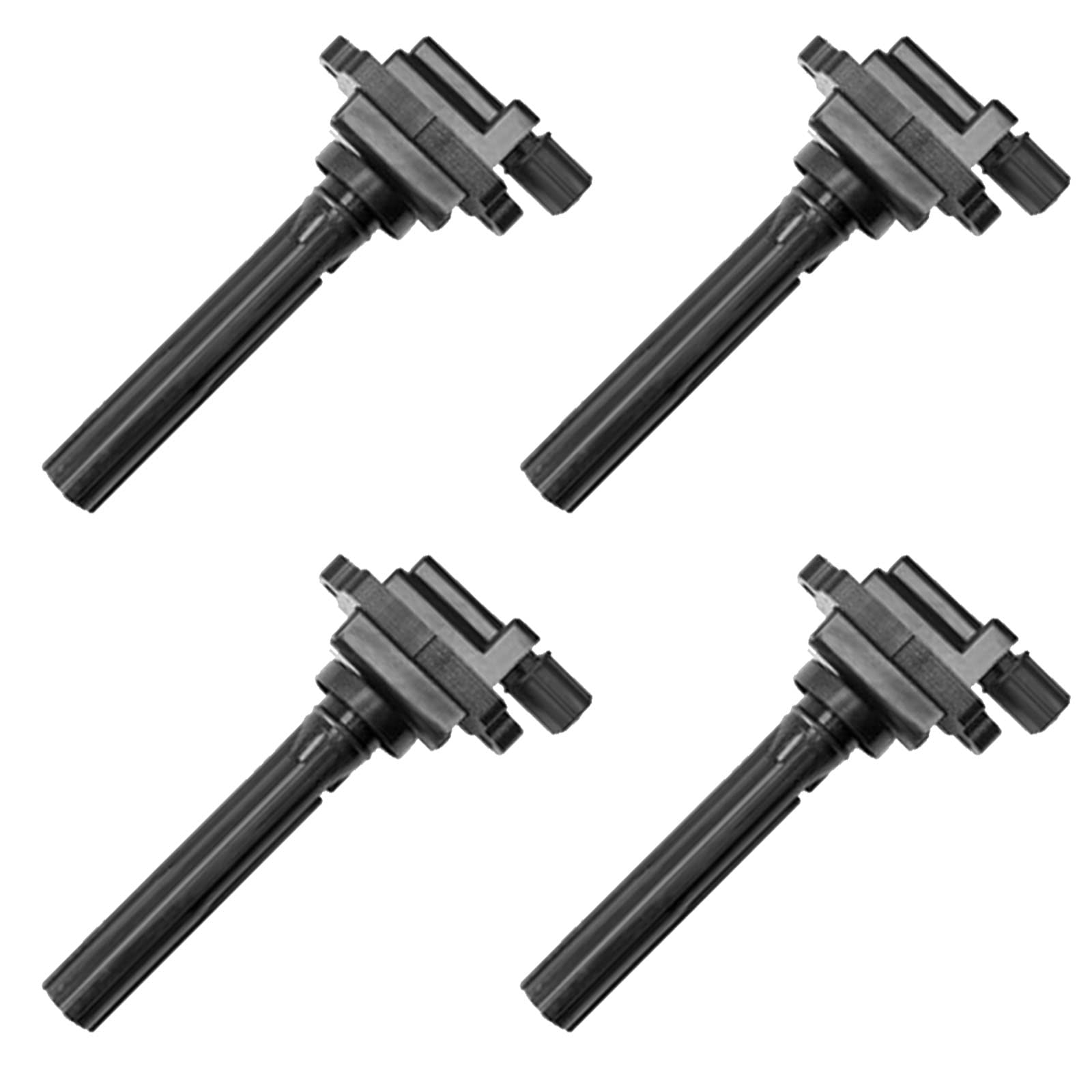 4-Piece Ignition Coil Pack Replacement for Chevrolet Suzuki Tracker Aerio Esteem Grand Vitara XL-7 1.6L 1.8L 2.0L 2.3L 2.5L 2.7L L4 V6 Engines (1999-2007) - UF237 - Perfect for Engine Tune-Up & Performance Enhancement