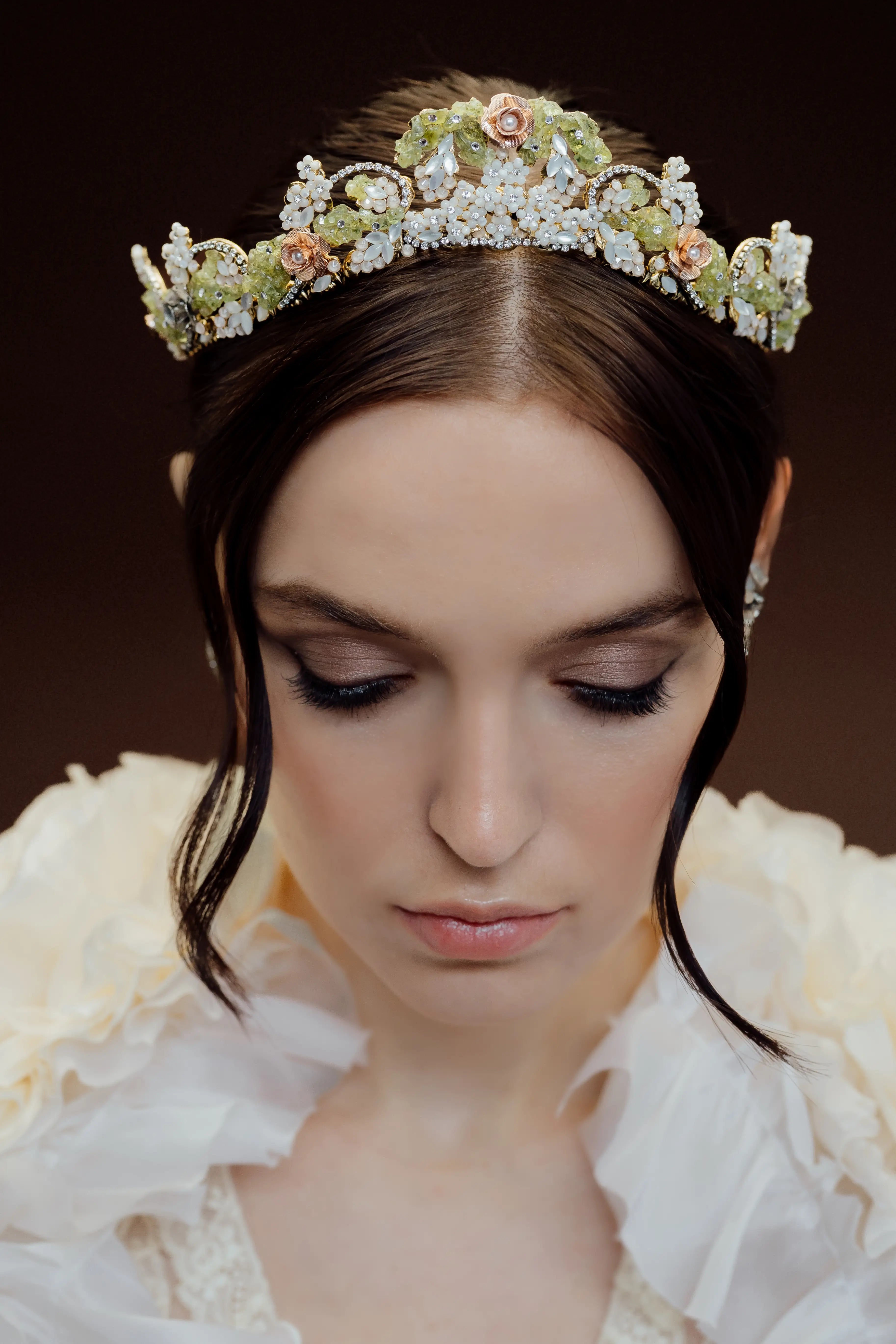 FLAVORELLE CROWN - Elegant Floral Hair Crown for Women | Perfect for Weddings, Prom, Parties & Special Occasions
