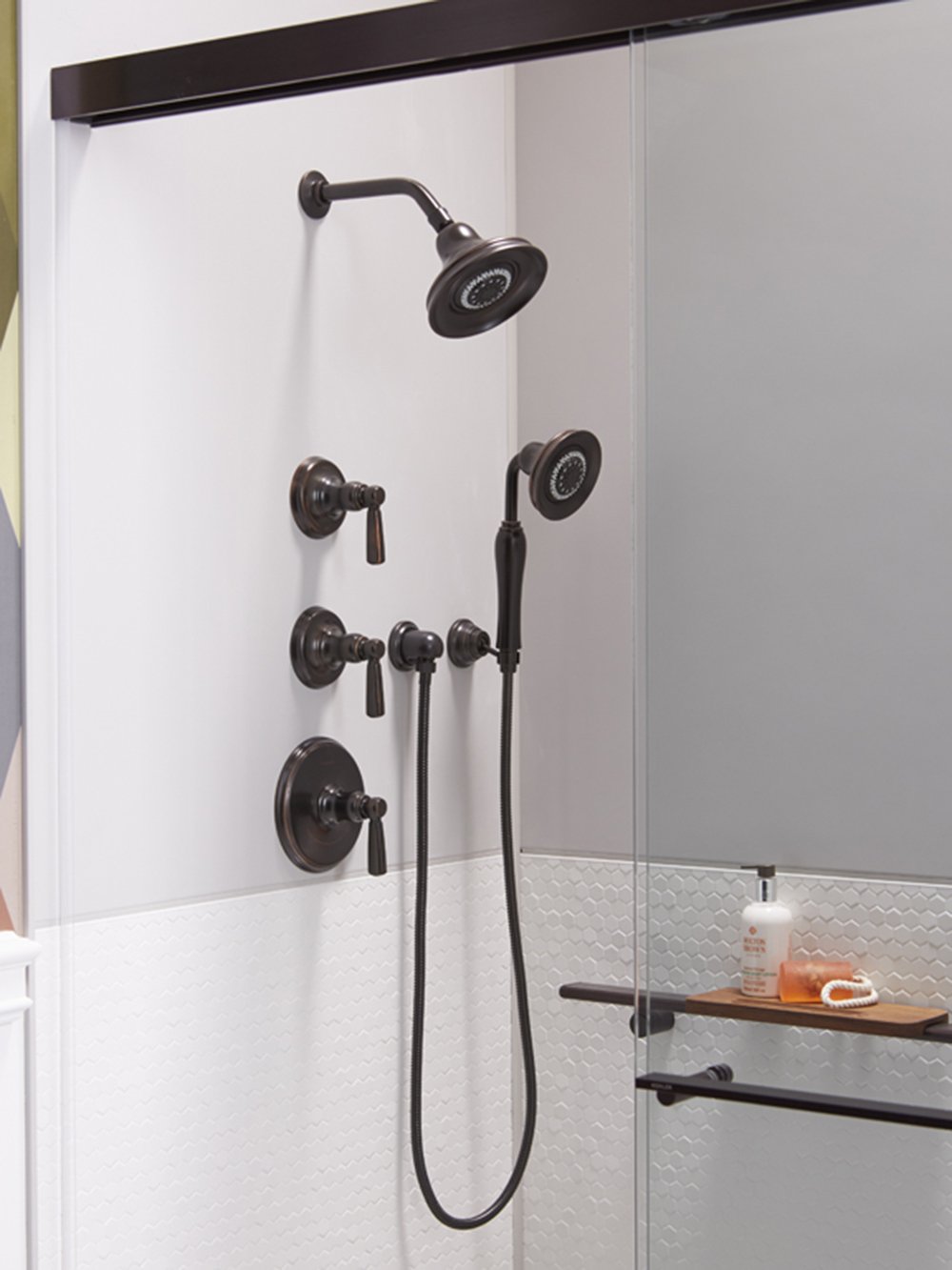 KOHLER K-T10596-4-2BZ Bancroft Trim Kit with Metal Lever Handle for Volume Control Valve - Oil-Rubbed Bronze Finish (Valve Sold Separately) - Perfect for Bathroom Faucet Upgrades and Shower Valve Replacements