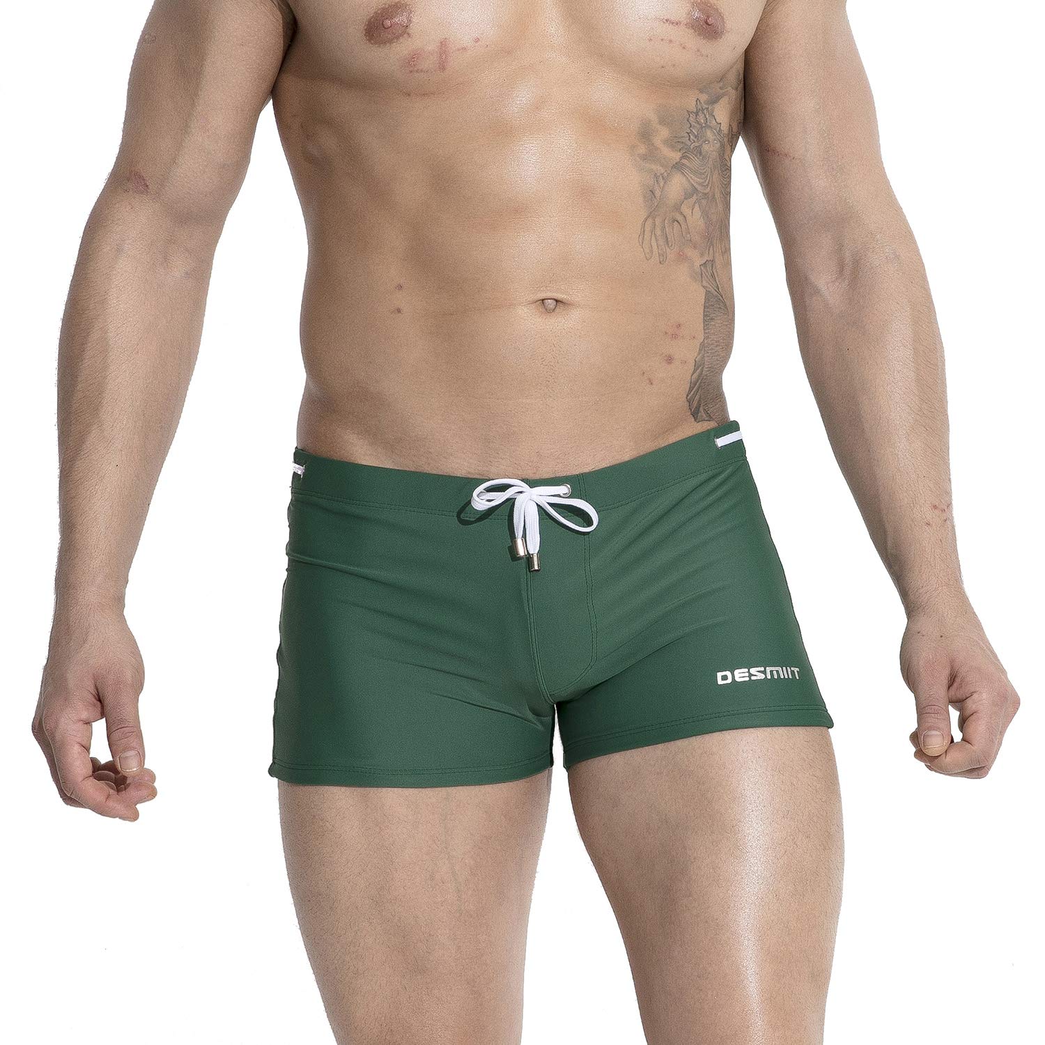 **Men's Quick-Dry Swim Trunks with Sponge Lining - Comfortable & Sexy Swimwear for Beach, Pool & Vacation**