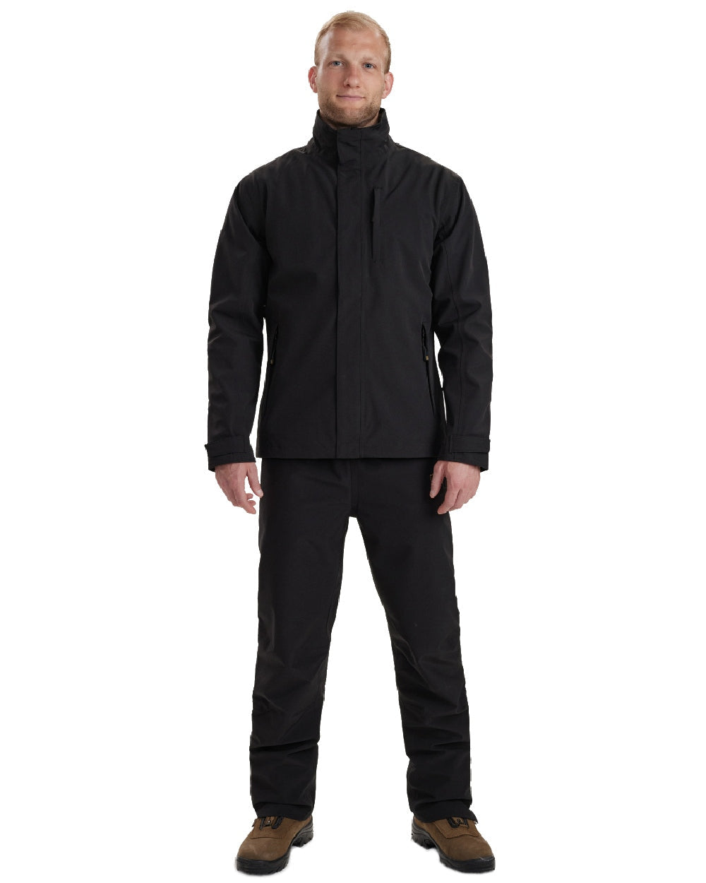Deerhunter Sarek Shell Jacket - Waterproof & Windproof Outdoor Jacket for Hiking, Camping & Hunting - Lightweight Men's Rain Jacket with Hood