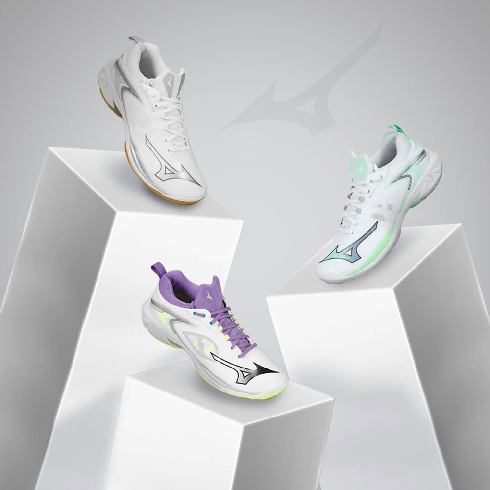 Mizuno Wave Claw Neo 3 Wide Volleyball Shoes for Men & Women - White/Lime - High Performance Indoor Court Shoes for Volleyball & Badminton Players
