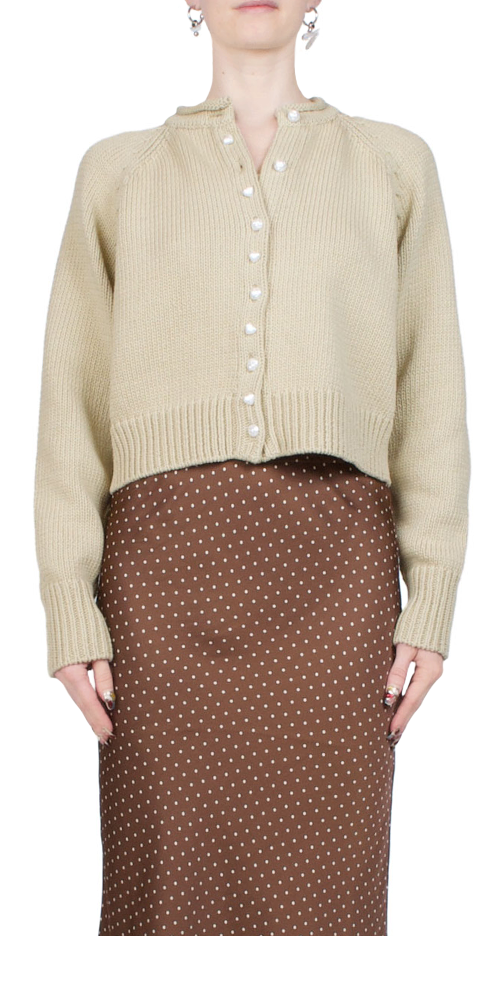 Coletti Women's Cardigan Sweater - Soft Knit Open Front Long Sleeve Lightweight Wrap Coat - Perfect for Office, Casual Outfits & Fall Layering (Khaki)