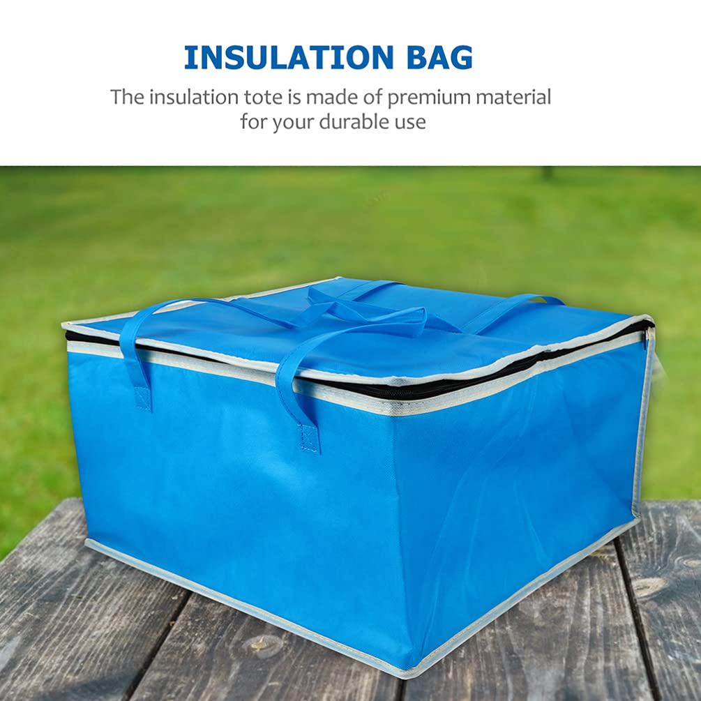 Large Insulated Food Bag - Reusable Thermal Picnic Cooler & Pizza Warmer with Zipper & Handles | Perfect for Restaurants, Travel, Grocery Shopping, Catering & Outdoor Activities