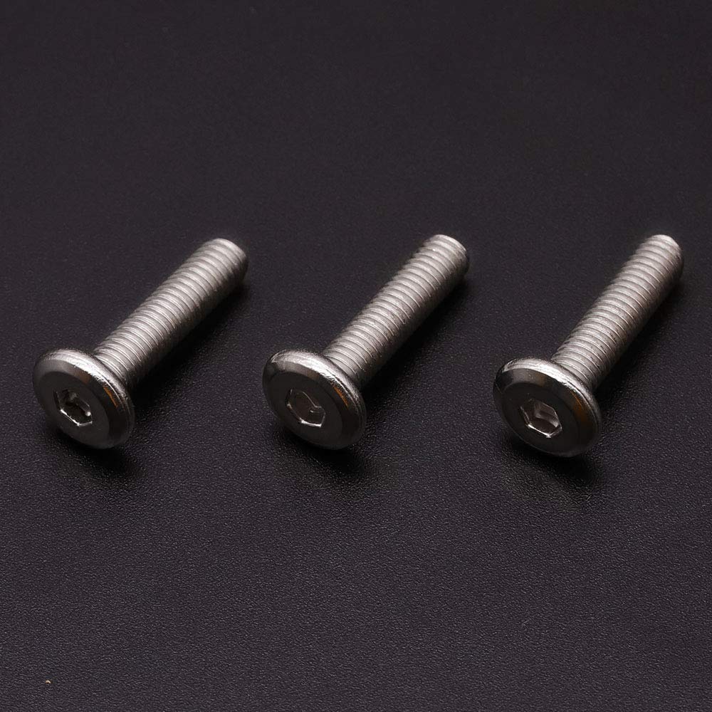 1/4-20 x 1 Inch (30 PCS) 304 Stainless Steel 18-8 Flat Head Socket Cap Screws - Full Thread Binding Bolts for Furniture Assembly, DIY Projects & Metal Connections