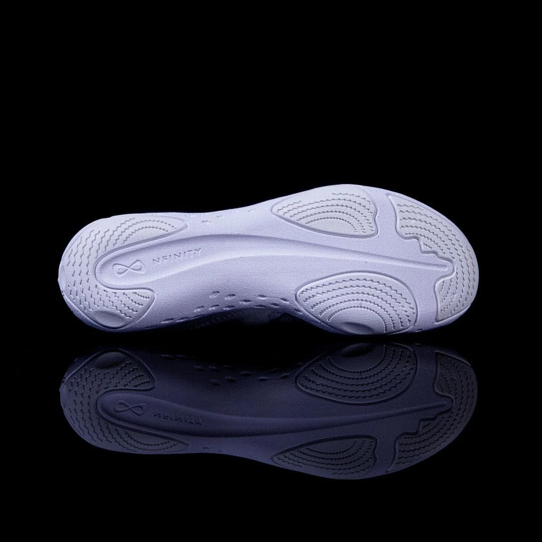 Nfinity Alpha White Cheerleading Shoes - Lightweight & Supportive for Competitive Cheer, Dance, and Gymnastics - Perfect for Performances, Practices, and Team Events