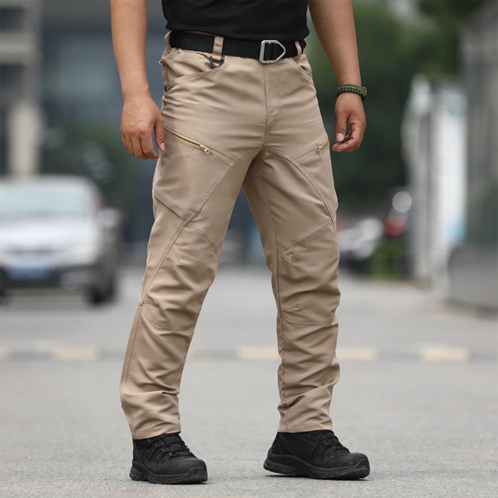 Men's Ripstop Tactical Pants - Water Resistant Stretch Cargo Pants for Hiking, Work & Outdoor Activities with Multiple Pockets | Durable & Comfortable for Adventure, Camping & Daily Wear