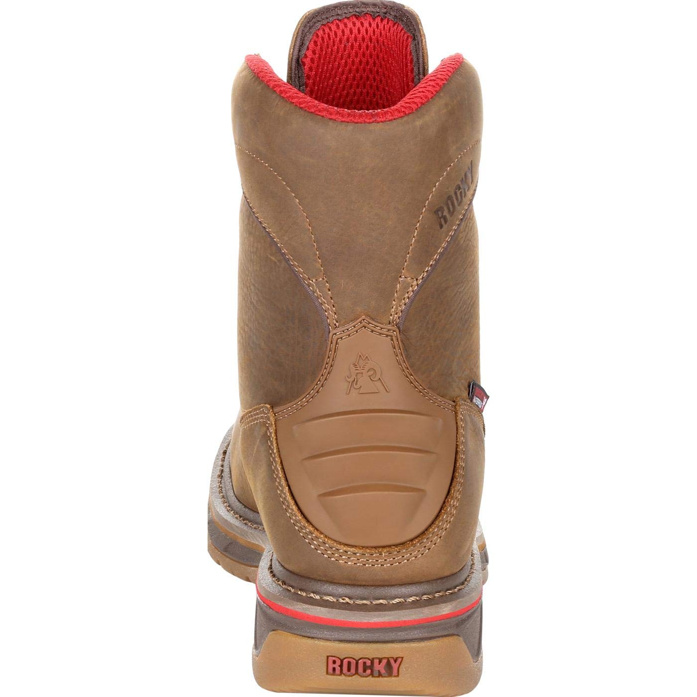 ROCKY Iron Skull Composite Toe Waterproof Western Boots for Men - Steel Toe Work Boots with Slip Resistant Outsole, Perfect for Construction, Ranch Work & Outdoor Activities