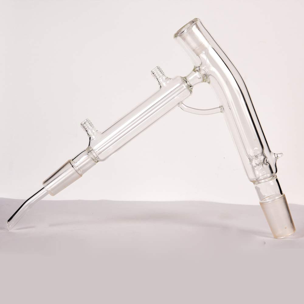 HNZXIB 2L Heavy Wall Short Path Vacuum Jacketed Distillation Head - Essential for Essential Oil Extraction, CBD Purification & Home Chemistry Labs