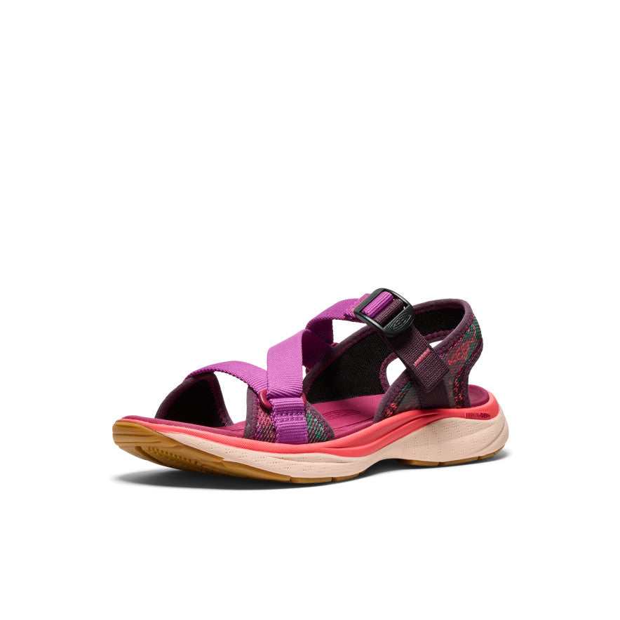 Women's Leiki Open Toe Sandal - Comfortable Summer Sandals for Women | Plum Perfect/Dubarry Colors | Perfect for Beach, Vacation & Casual Outings