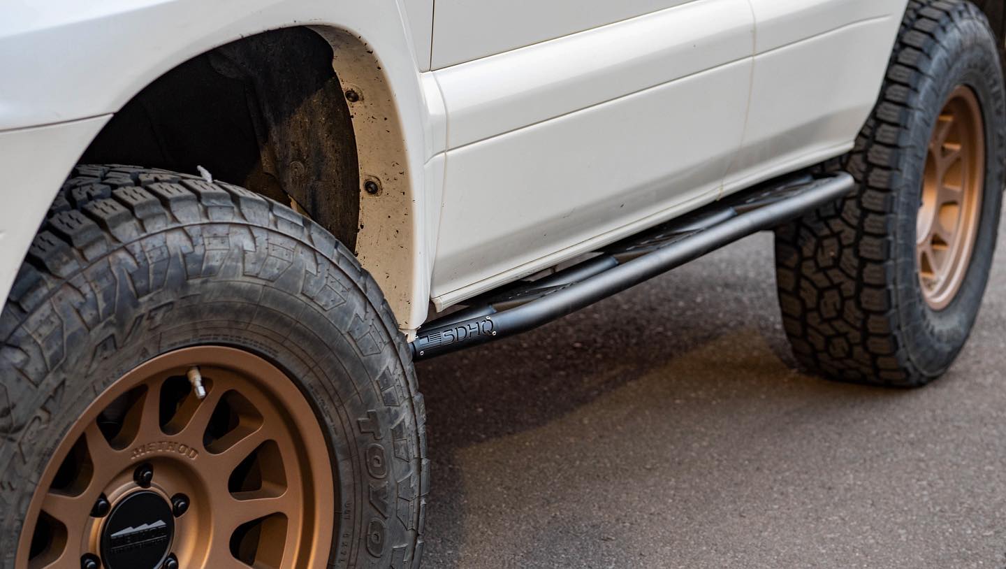 2003-2009 Lexus GX470 SDHQ Built Rock Sliders - Heavy Duty Off-Road Protection for Adventure & Overlanding