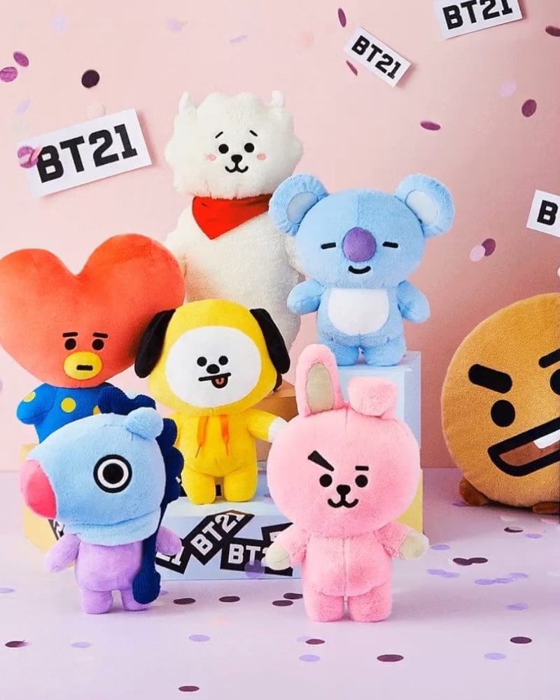 BT21 MANG Medium Standing Doll - Cute Collectible Plush Toy for BTS Fans, Home Decor & Gift Idea for K-Pop Lovers