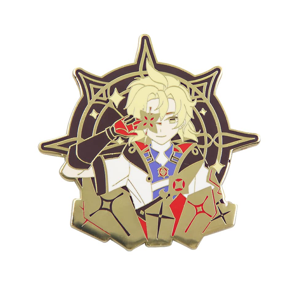 Genshin Impact Hu Tao Brooch Pin - Anime Cosplay Enamel Lapel Pin - Perfect Gift for Fans, Women & Girls - Great for Cosplay, Collecting & Fashion Accessories