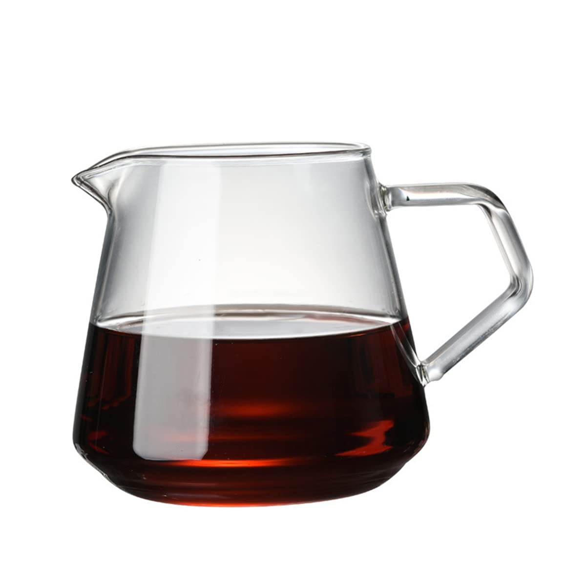 Premium Borosilicate Glass Coffee Server - 650ml/22oz Heat-Resistant Carafe for Brewing Coffee, Tea & Milk - Perfect for Home, Office & Cafe Use