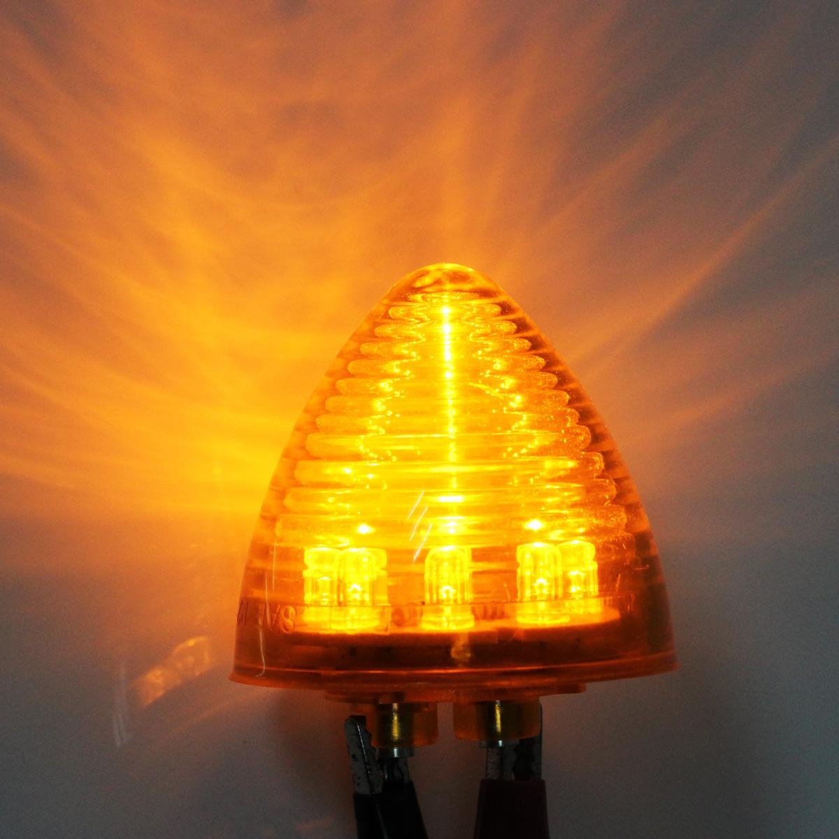 Partsam 10Pcs 2 Inch Amber 9LED Side Marker Lights - 2