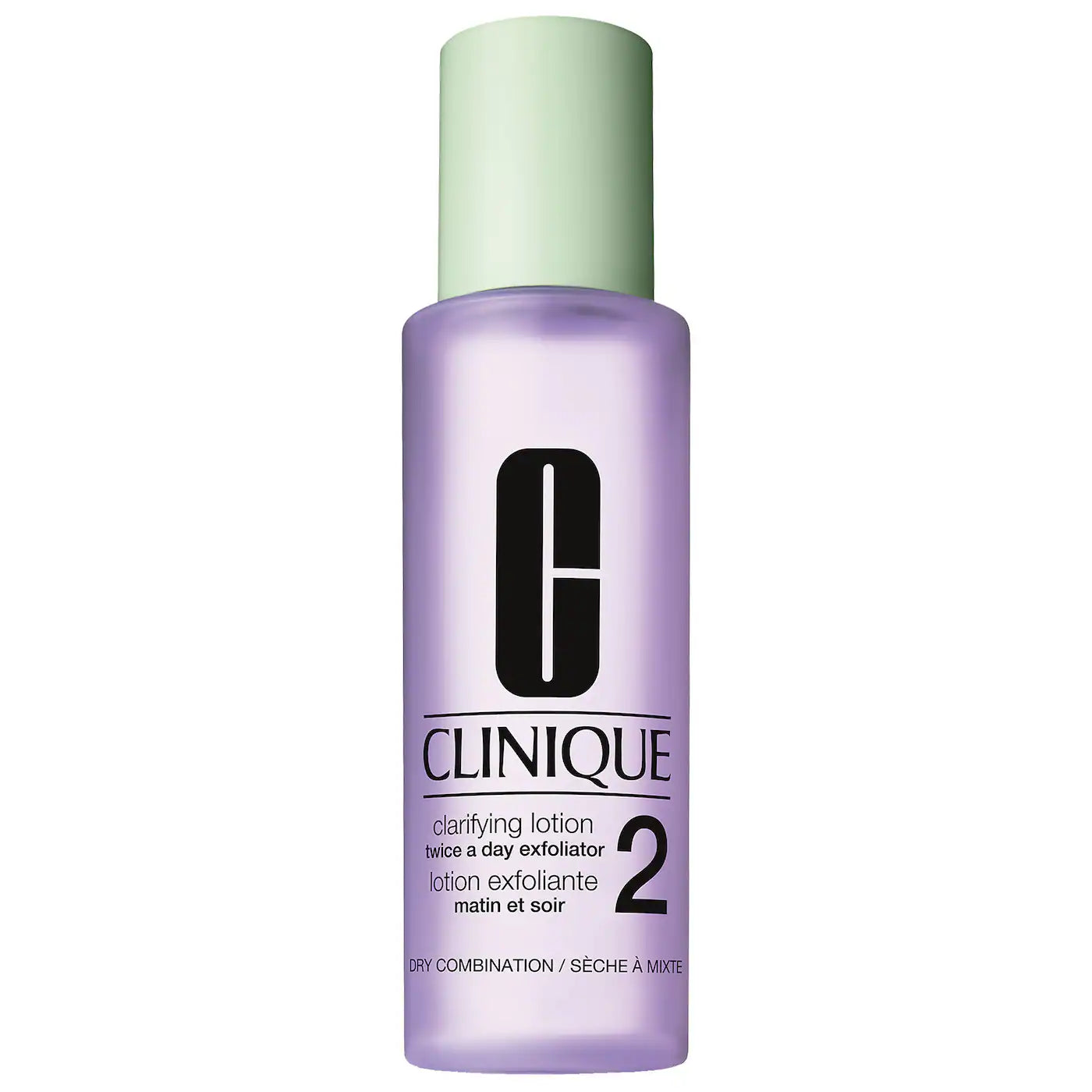 Clinique Clarifying Lotion 2 for Oily Skin - 200ml Alcohol-Free Exfoliating Toner | Daily Facial Treatment for Acne & Pore Minimizing | Perfect for Morning & Night Skincare Routine