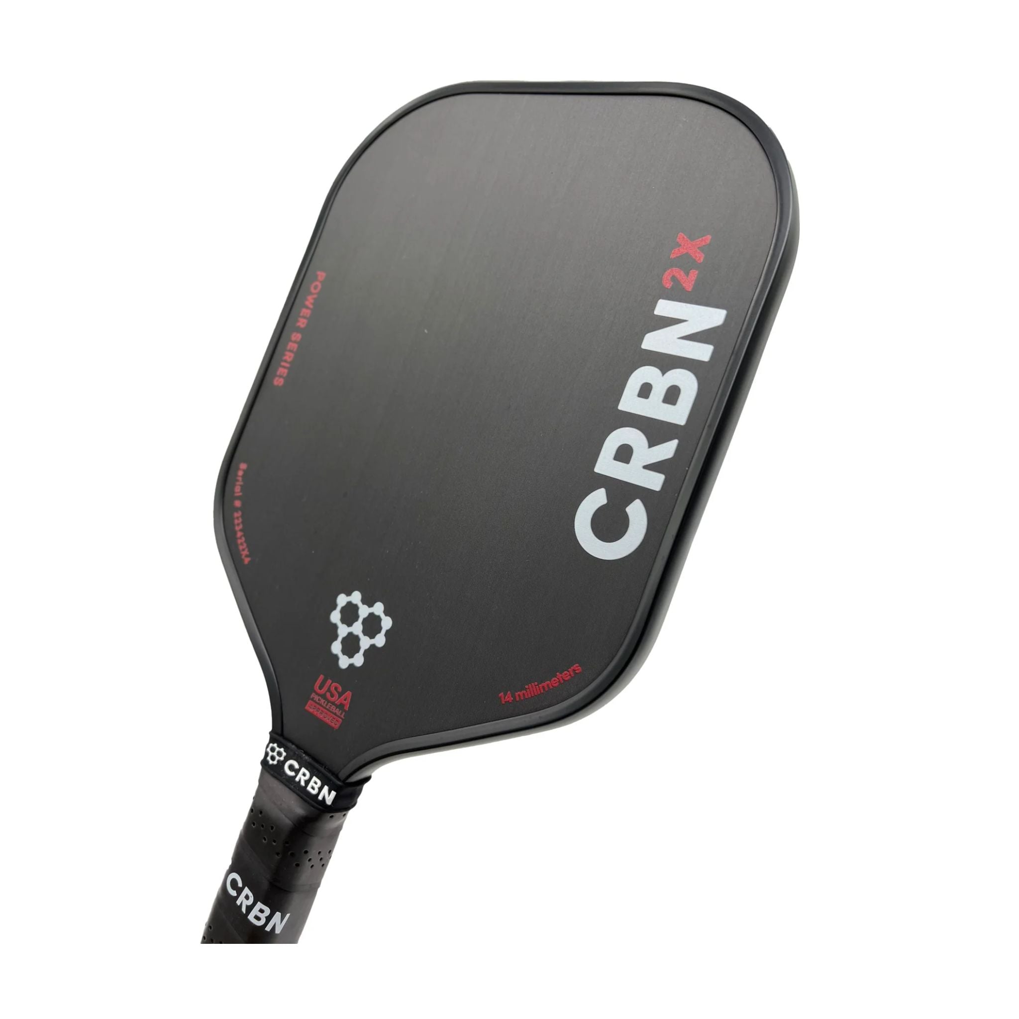 CRBN 2X Power Series 16mm Square Pickleball Paddle - Premium Carbon Fiber Surface for Enhanced Control & Power - Perfect for Competitive Play & Tournament Use