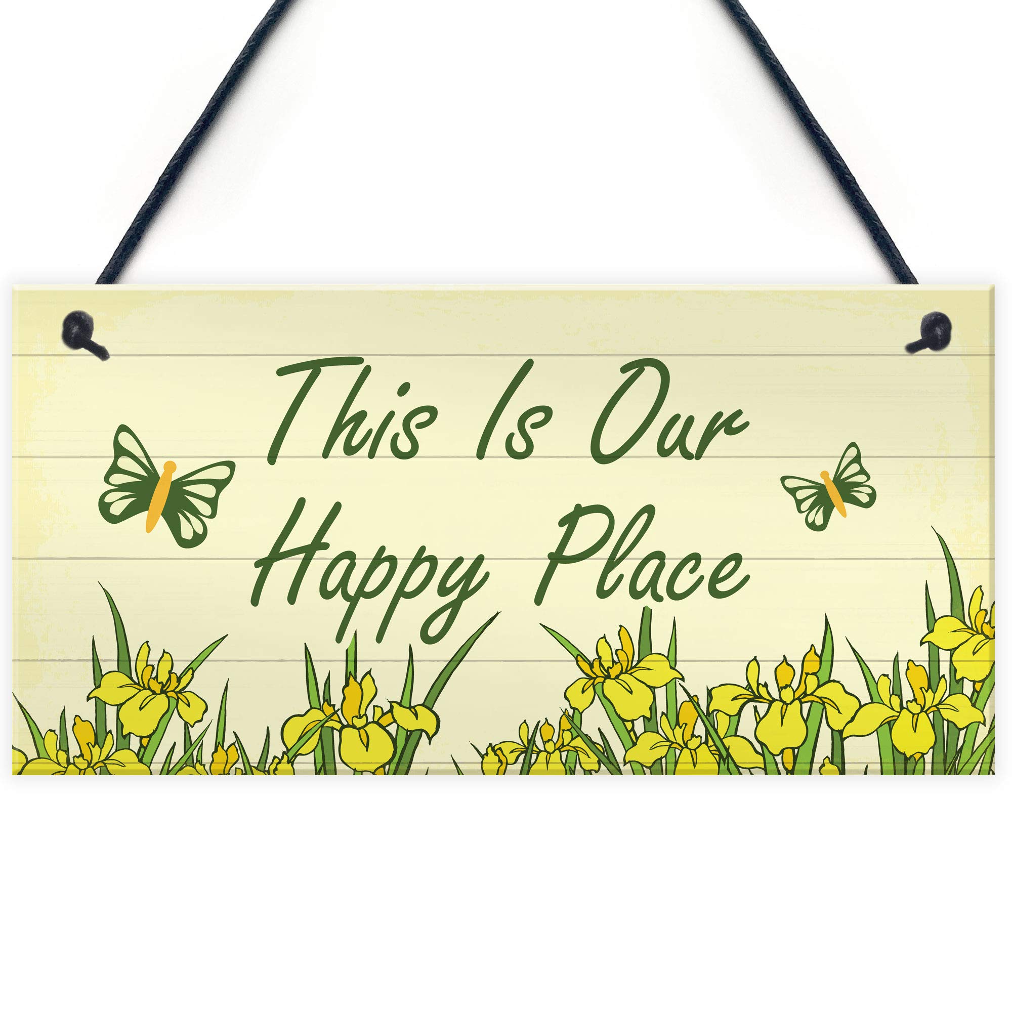 RED OCEAN Novelty Garden Signs & Plaques - Summer House Decor, Garden Shed Sign, Personalized Keepsake Gift for Outdoor & Indoor Decoration - Perfect for Patio, Backyard, Front Porch & Home Décor