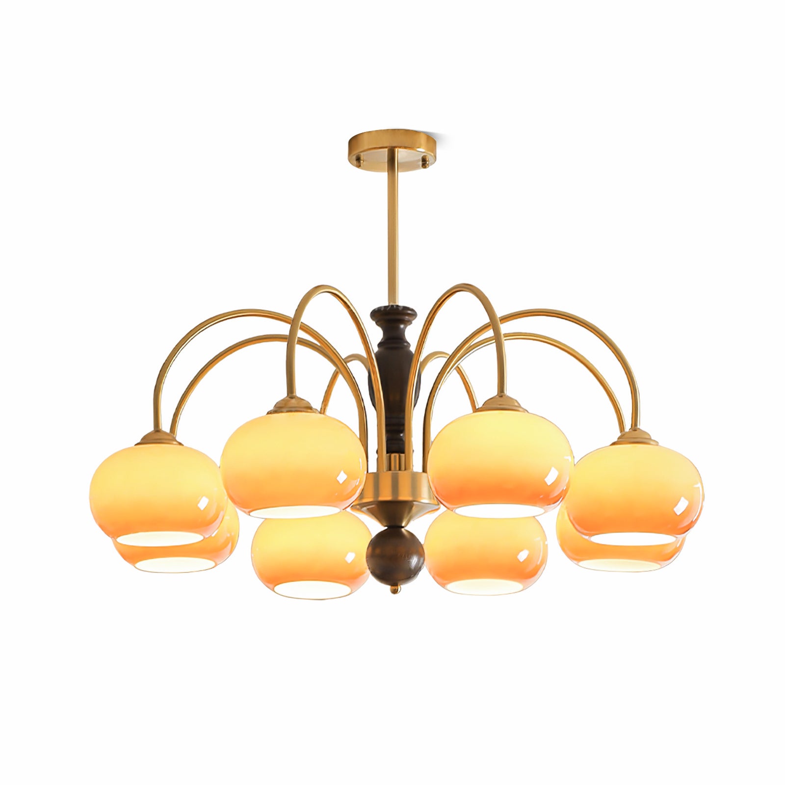 Amberly Arch Chandelier - Modern Crystal Ceiling Light Fixture for Dining Room, Living Room & Bedroom | Elegant Lighting for Home Decor & Wedding Venues