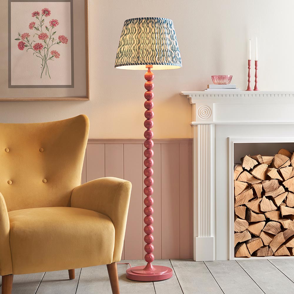 Auralis Ripple Floor Lamp with E27 Socket - Modern LED Standing Light for Living Room, Bedroom & Office - Adjustable Height in Multiple Finishes (Black, White, Bronze) - Perfect for Ambient Lighting & Home Decor