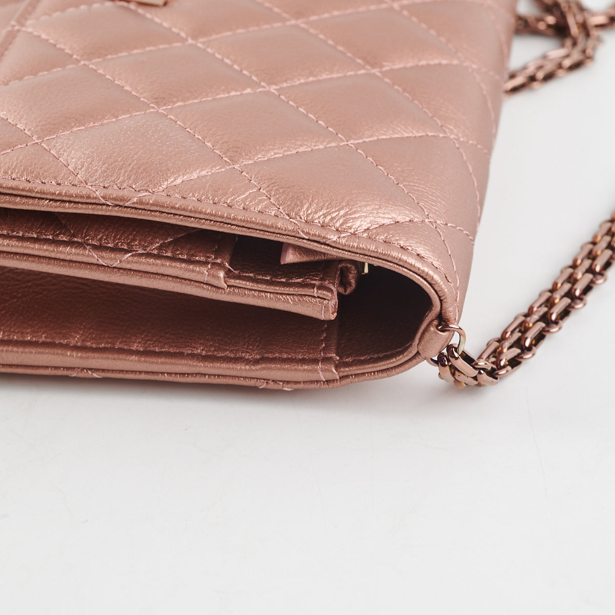 Chanel Reissue Wallet On Chain (WOC) Rose Gold Crossbody Bag - Luxury Designer Handbag for Women | Perfect for Evening Parties, Date Nights & Special Occasions