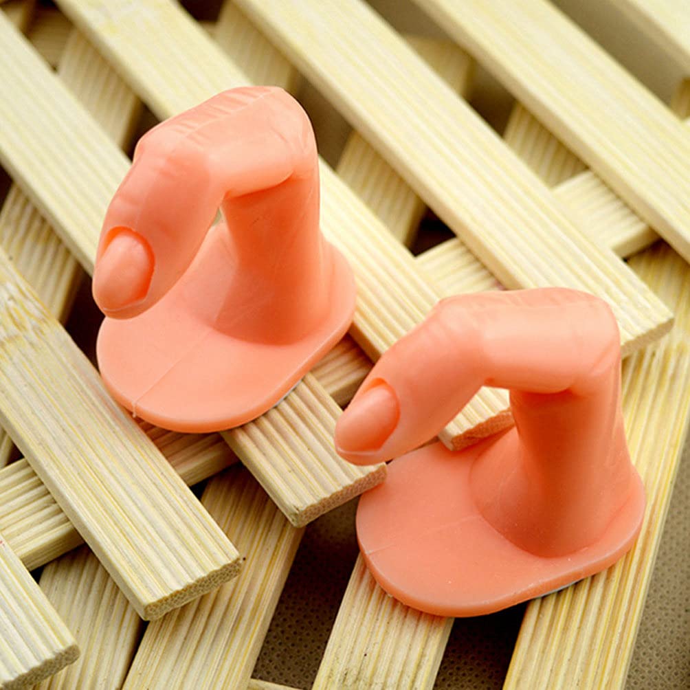 EXCLUZO 40pcs Nail Art Practice Finger Set - Reusable Rubber Fake Fingers with False Nails for Manicure Training, Nail Display & Salon Decoration - Perfect for Nail Technicians, Students & DIY Enthusiasts