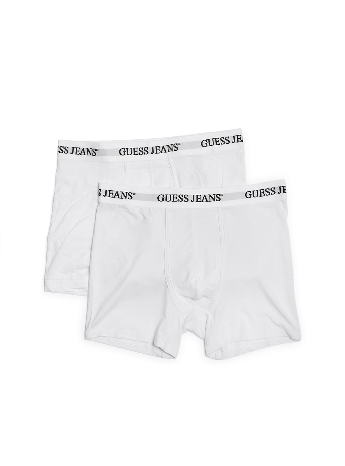 Guess Men's White 2-Pack Cotton Boxer Briefs - Soft Comfort Underwear for Everyday Wear & Gym Workouts