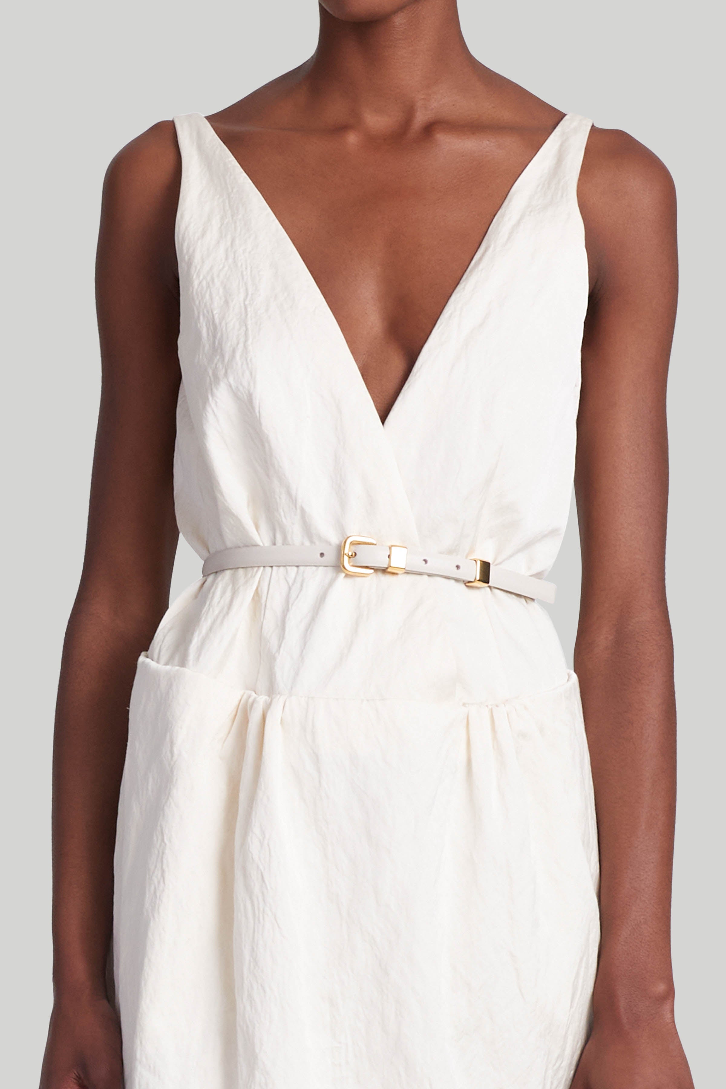 Slim Ivory Belt for Women - Elegant Waist Cincher | Perfect for Dresses, Jeans & Formal Outfits