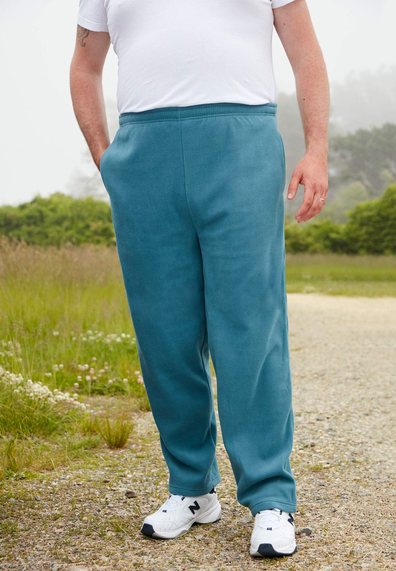 KingSize Men's Big & Tall Explorer Plush Fleece Pants - Soft & Comfortable Lounge Pants for Relaxing at Home, Camping & Outdoor Activities