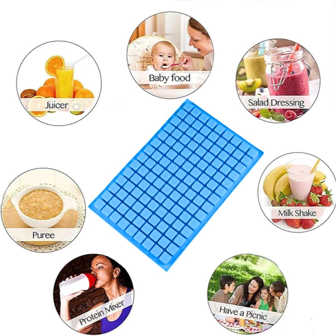 Skytail 126-Cavity Square Silicone Candy Molds - Mini Hard Caramel, Chocolate Truffles, Keto Fat Bombs, Fondant, Pralines & Gummy Candy Baking Molds | Perfect for DIY Desserts, Party Treats & Holiday Gift Making