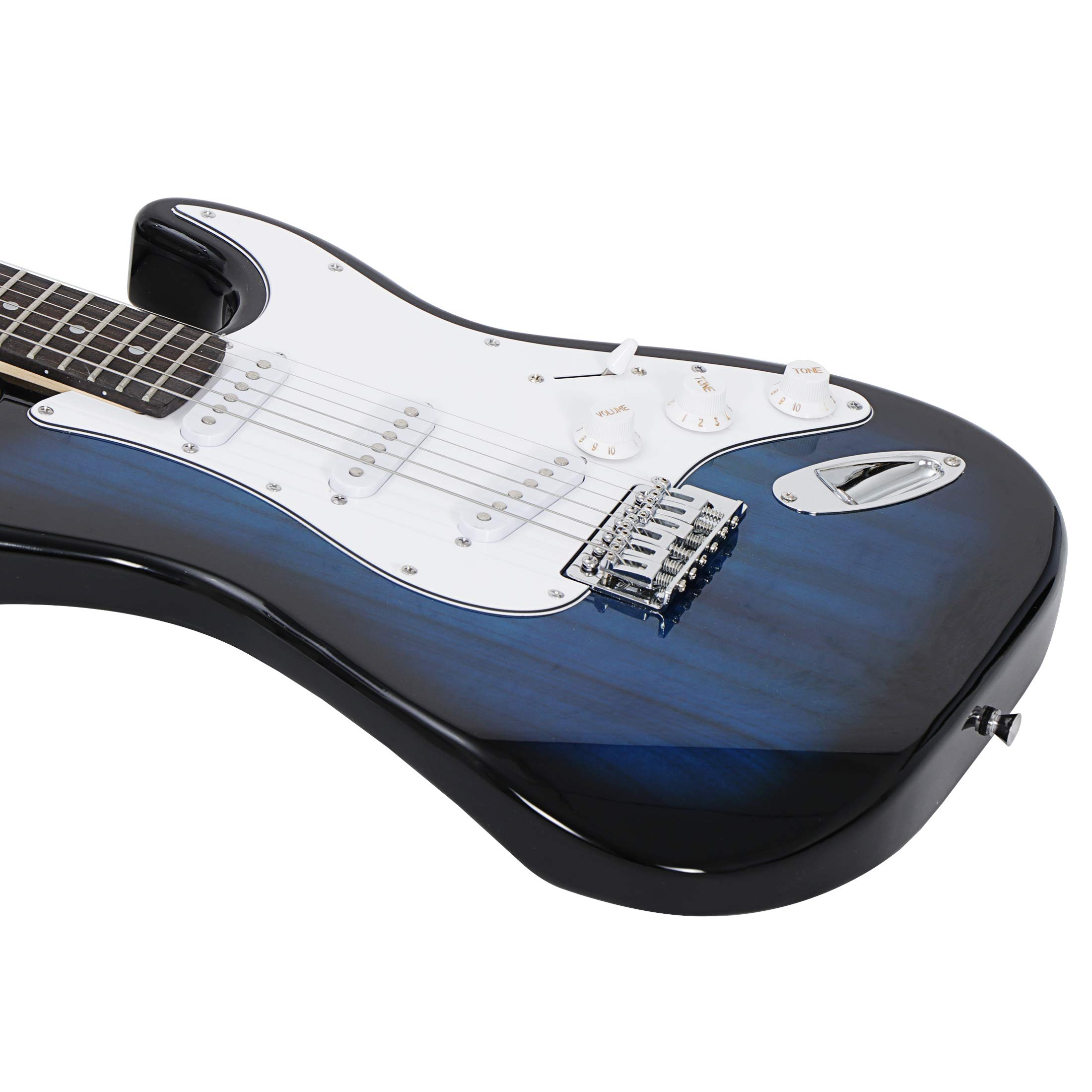 Smartxchoices 39-Inch Full Size Electric Guitar Beginner Kit with 10W Amplifier, Gig Bag, Tuner & Accessories - Perfect for Learning & Practice (Blue) | Ideal for Beginners, Home Practice & Rock Music