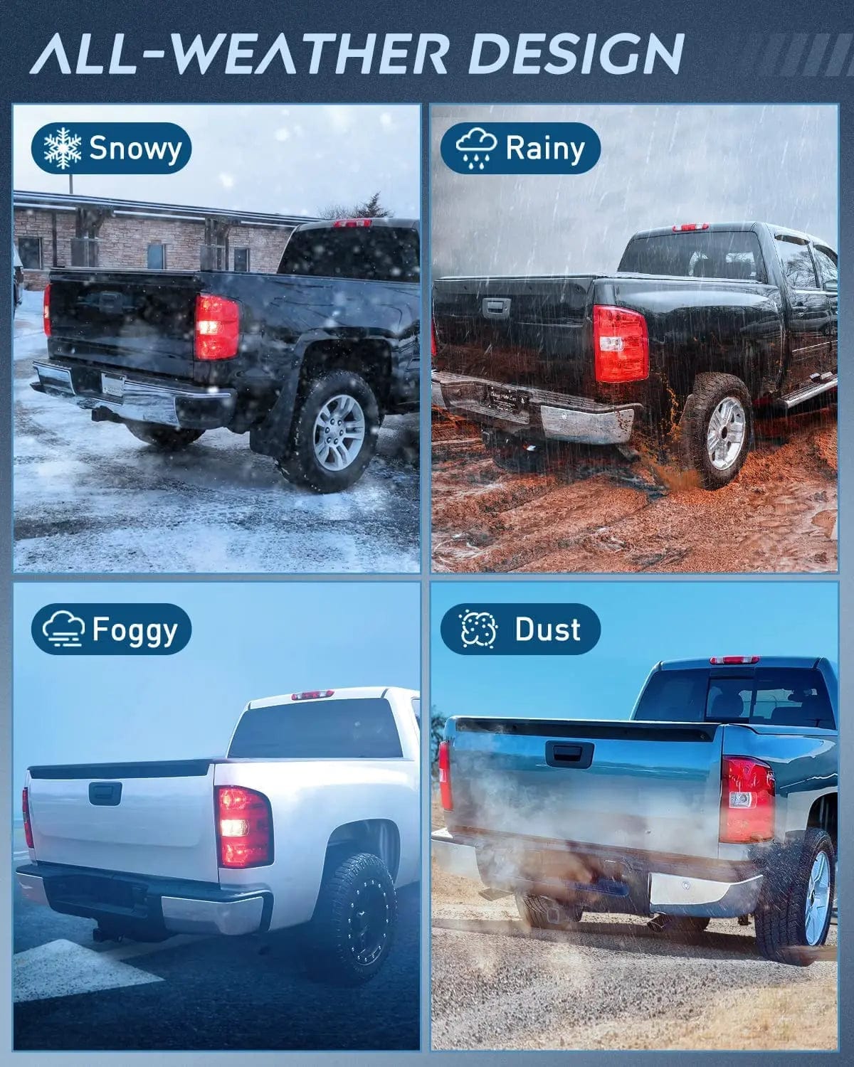 2007-2014 Chevy Silverado 1500/2500HD/3500HD & GMC Sierra 3500HD Passenger Side Tail Light Assembly with Bulbs and Wiring Harness - Perfect for Replacement & Off-Road Adventures