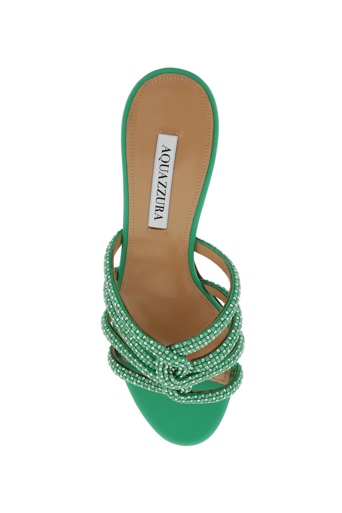 Aquazzura 'Moondust' Mules - Women's Luxury Slide Sandals for Summer & Beach | Perfect for Weddings, Parties & Casual Outfits