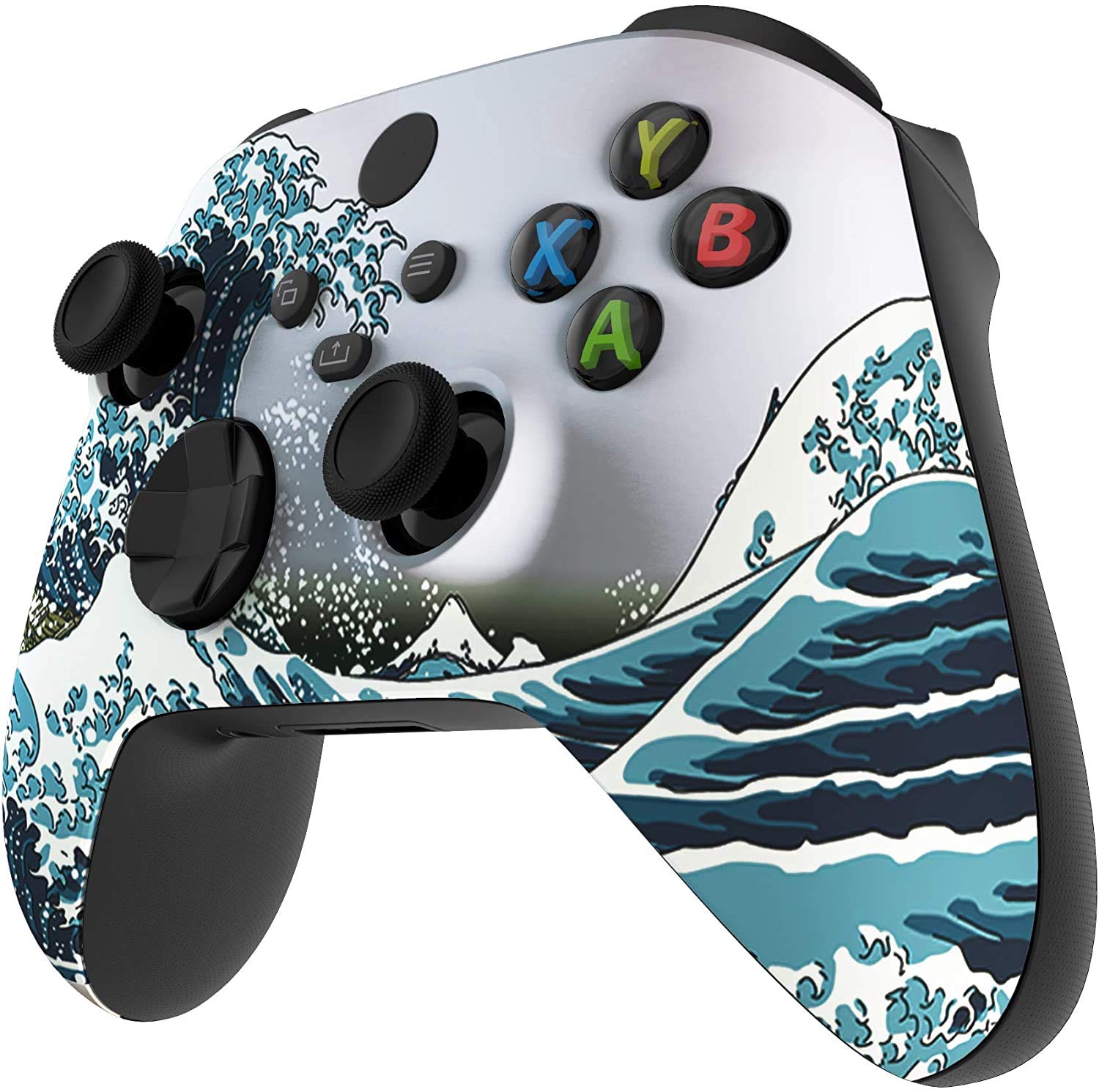 Custom Wireless Xbox Controller for Microsoft Xbox Series X/S & Xbox One - Soft Touch Grip - Personalized Design (X/S Waves) - Perfect for Gaming, Streaming & Competitive Play