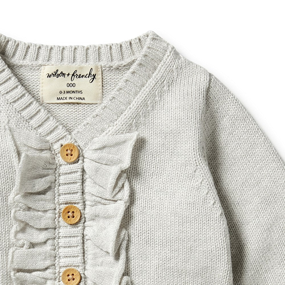 Stylish Knitted Ruffle Cardigan for Women - Soft Chunky Open Front Sweater - Perfect for Fall Outfits & Cozy Winter Layering