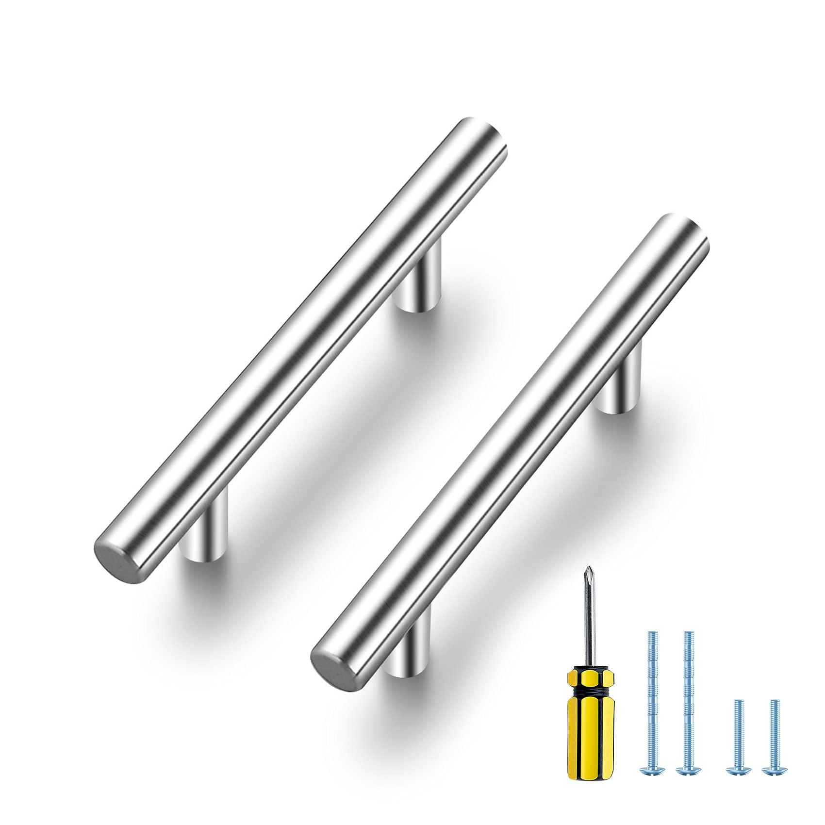 Ravinte 30 Pack Brushed Nickel Cabinet Handles - 3 Inch Hole Center Kitchen Cabinet Pulls - Durable Hardware for Drawers, Cupboards, and Cabinets - Perfect for Modern Kitchen and Bathroom Upgrades