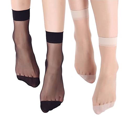 5 Pairs Black,5 Pairs Skin
