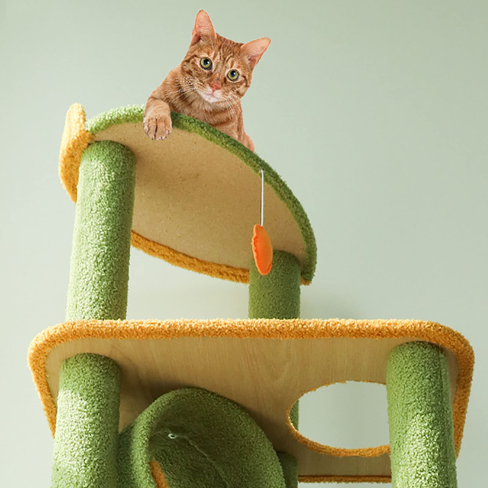 **Premium Cat Tree Tower for Indoor Cats - Multi-Level Climbing Frame with Scratching Posts & Jumping Perches - Perfect for Apartments & Villas - Ideal Play & Rest Space for All Cats**    *(Use Case: Great for play, exercise, and relaxation—keeps cats entertained while protecting furniture from scratching.)*