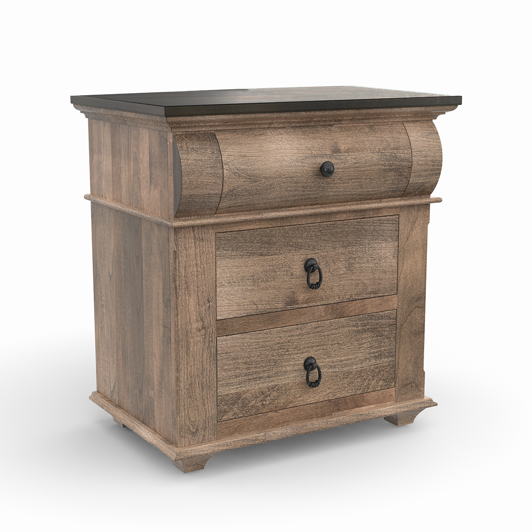 Bartlett Island Nightstand - Modern Wood Bedside Table with Drawer for Bedroom, Living Room, or Guest Room - Perfect for Storage and Stylish Home Decor