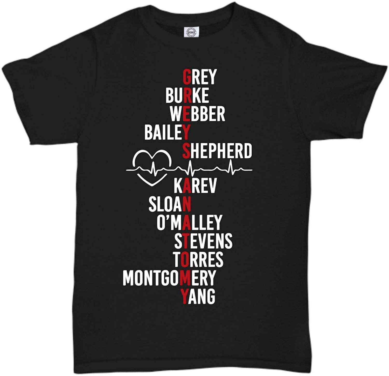 Greys Cast Unisex T-Shirt - Soft Cotton Crew Neck Tee for Men & Women | Perfect for Casual Wear, Street Style & Everyday Outfits