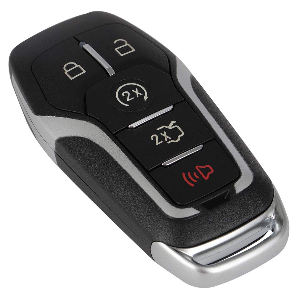 SCITOO 1-Piece Keyless Entry Remote Key Fob Replacement for Lincoln MKX 2015-2018, MKZ 2013-2016, Ford Edge 2015-2017, Explorer 2016-2017 (FCC ID: 5923896) - 5-Button Car Key Replacement - Perfect for Lost/Damaged Keys & Spare Key Needs
