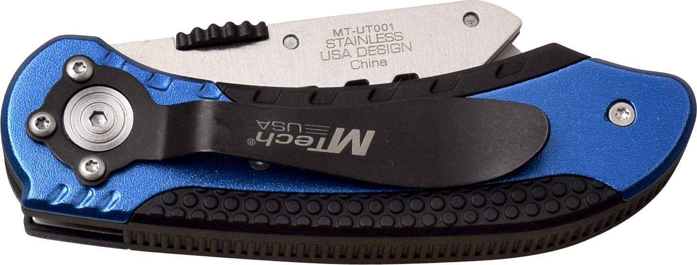 MTECH USA MT-UT001BL Tactical Folding Knife - EDC Pocket Knife with 3.5