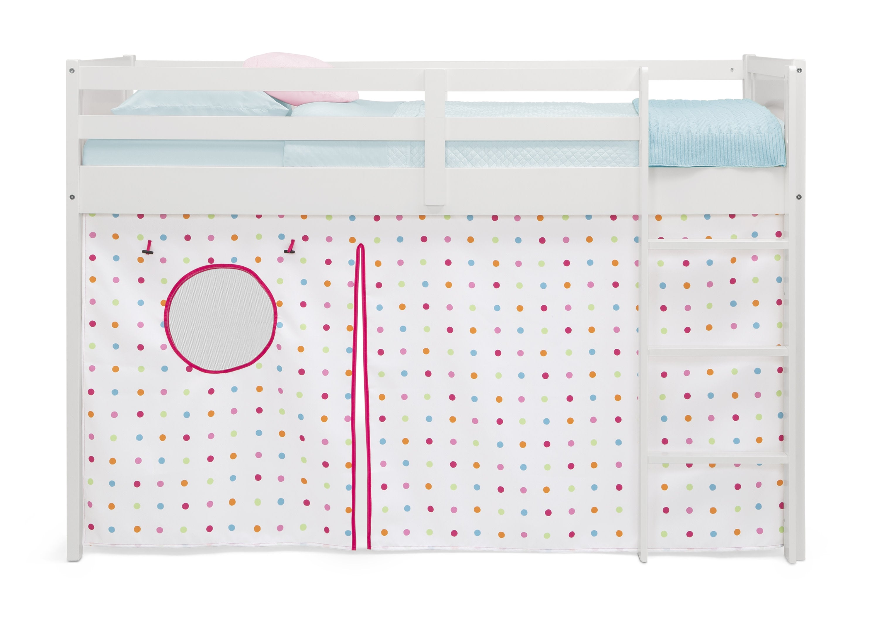 Bed Tent & Curtain Set for Twin Loft or Bunk Bed - Privacy Canopy for Kids & Teens - Perfect for Dorm Rooms, Sleepovers & Small Spaces (Bed Sold Separately)
