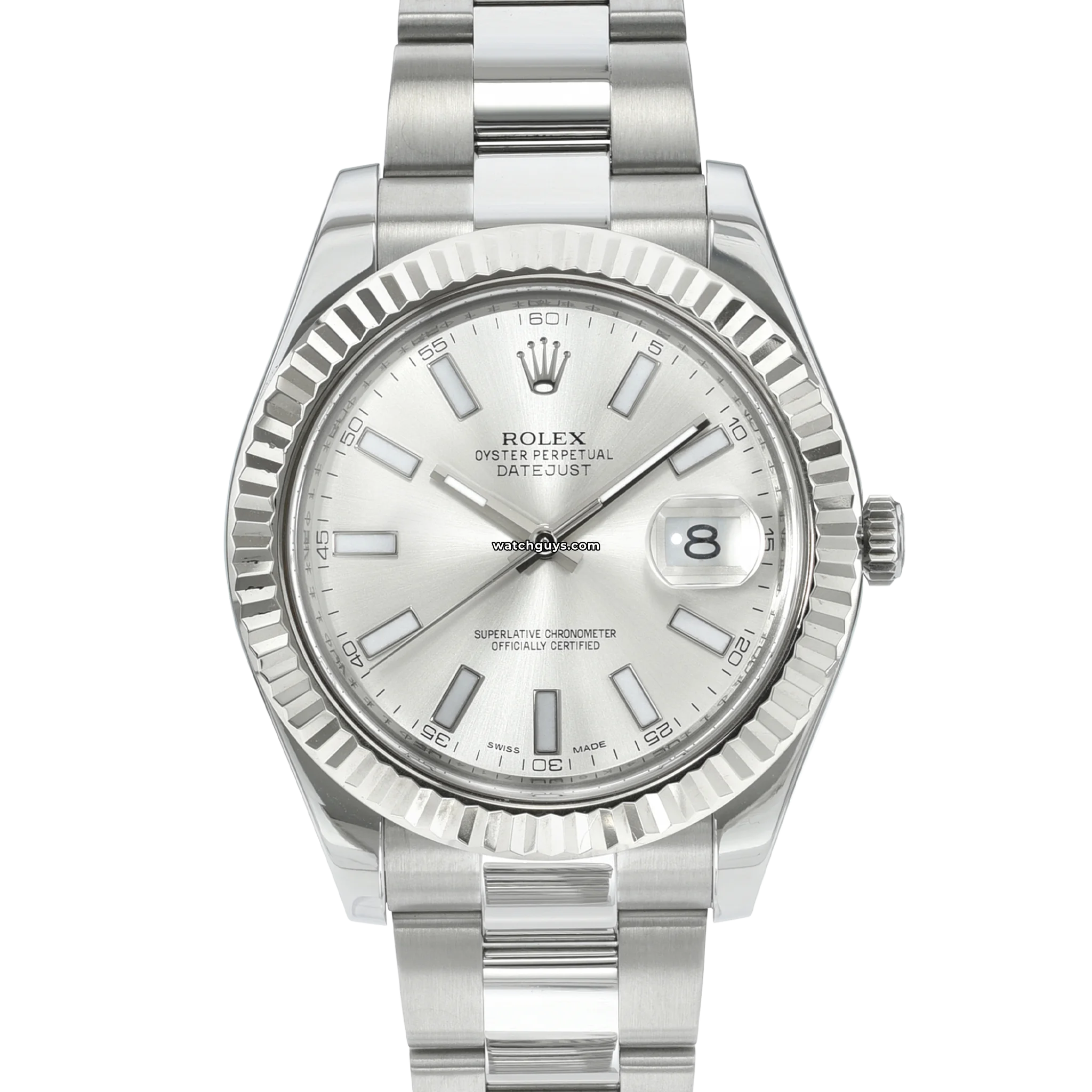 Rolex Datejust 116334 Men's Watch - Silver Stainless Steel Oyster Bracelet - Luxury Automatic Timepiece for Business, Gifting & Special Occasions